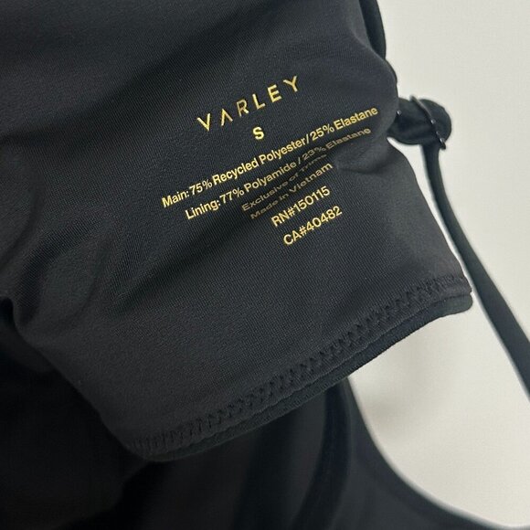 VARLEY Always Surrey Longline Sports Bra in Black Size Small - Picture 6 of 6